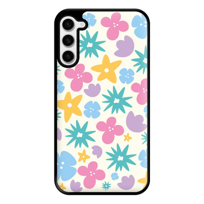 Playful Flowers - Floral Patterns Phone Case for Galaxy S23 Plus