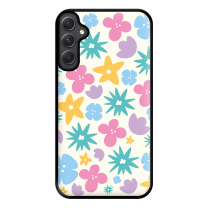 Playful Flowers - Floral Patterns Phone Case for Galaxy A14