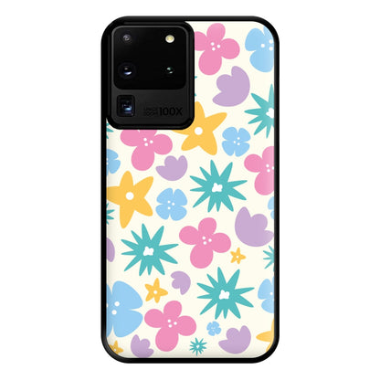 Playful Flowers - Floral Patterns Phone Case for Galaxy S20 Ultra