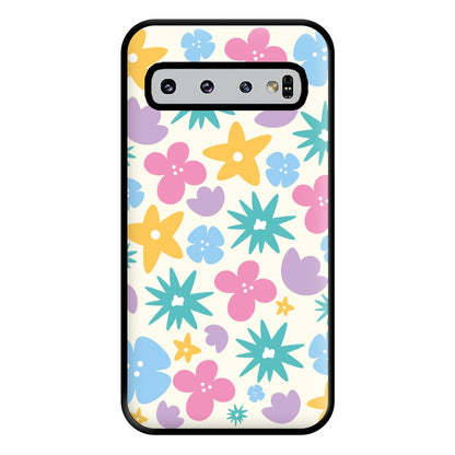 Playful Flowers - Floral Patterns Phone Case for Galaxy S10 Plus