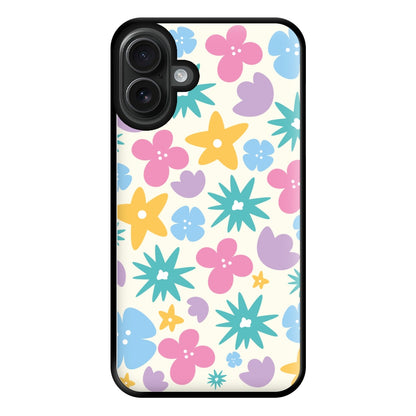 Playful Flowers - Floral Patterns Phone Case for iPhone 16 Plus