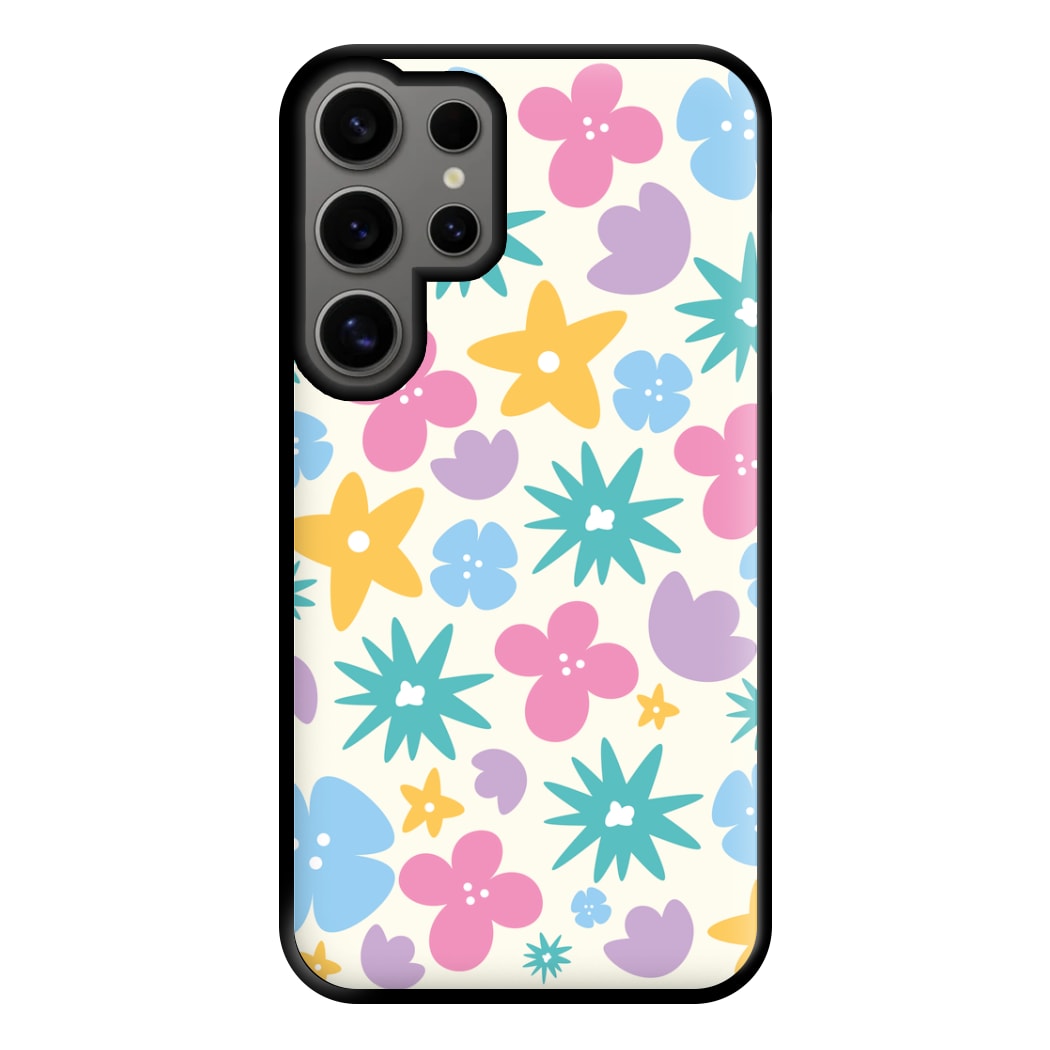 Playful Flowers - Floral Patterns Phone Case for Galaxy S24 Ultra