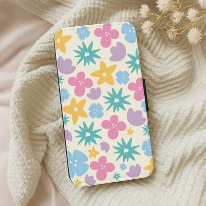 Playful Flowers - Floral Patterns Wallet Phone Case