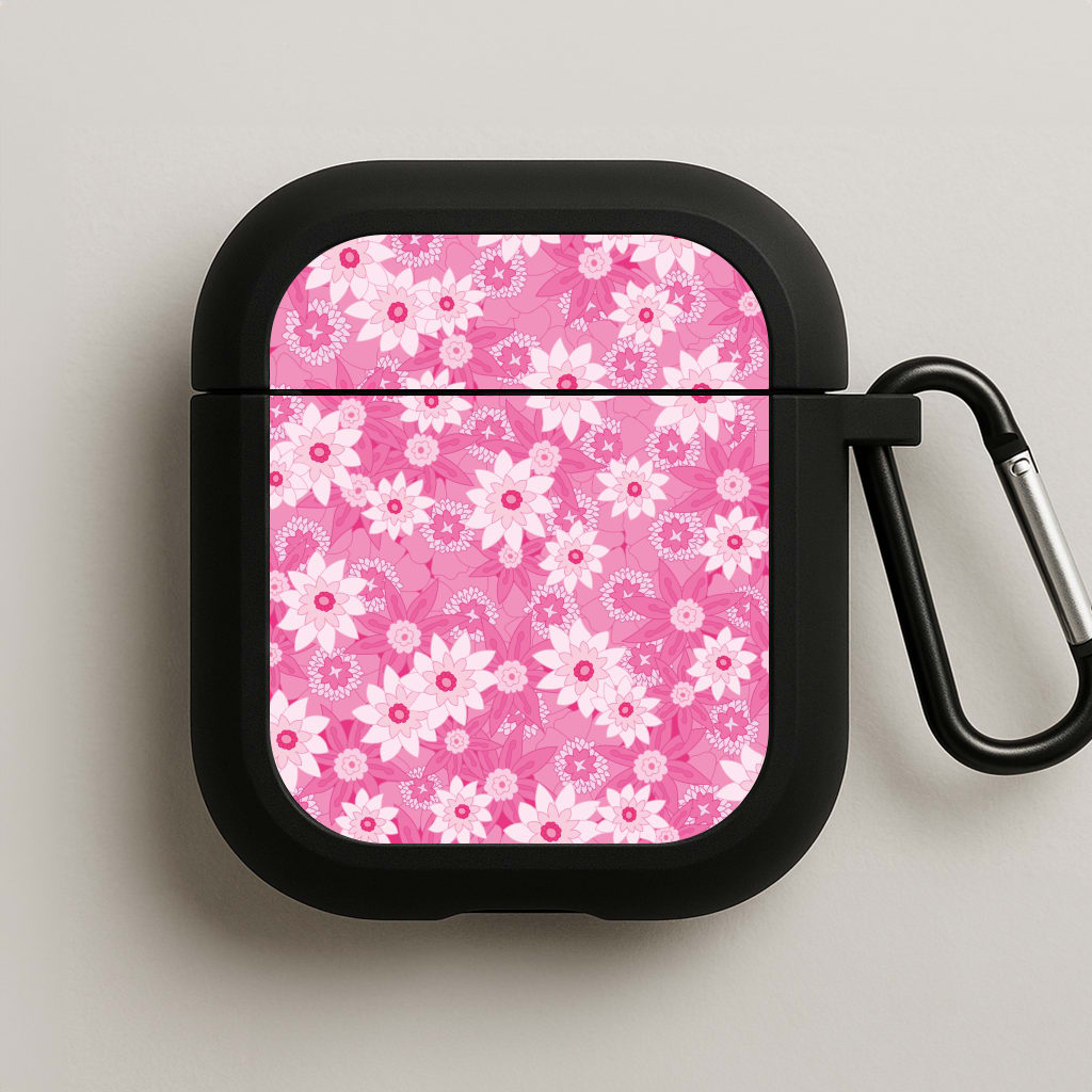 Pink Flowers - Floral Patterns AirPods Case