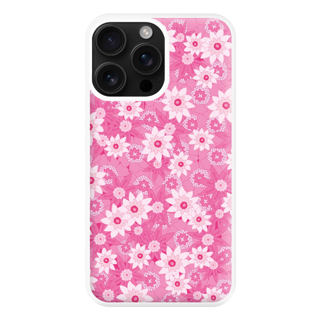 Pink Flowers - Floral Patterns Phone Case for iPhone 16 Pro Max