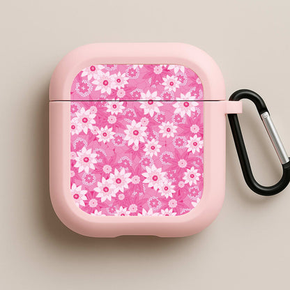 Pink Flowers - Floral Patterns Pink AirPods Case