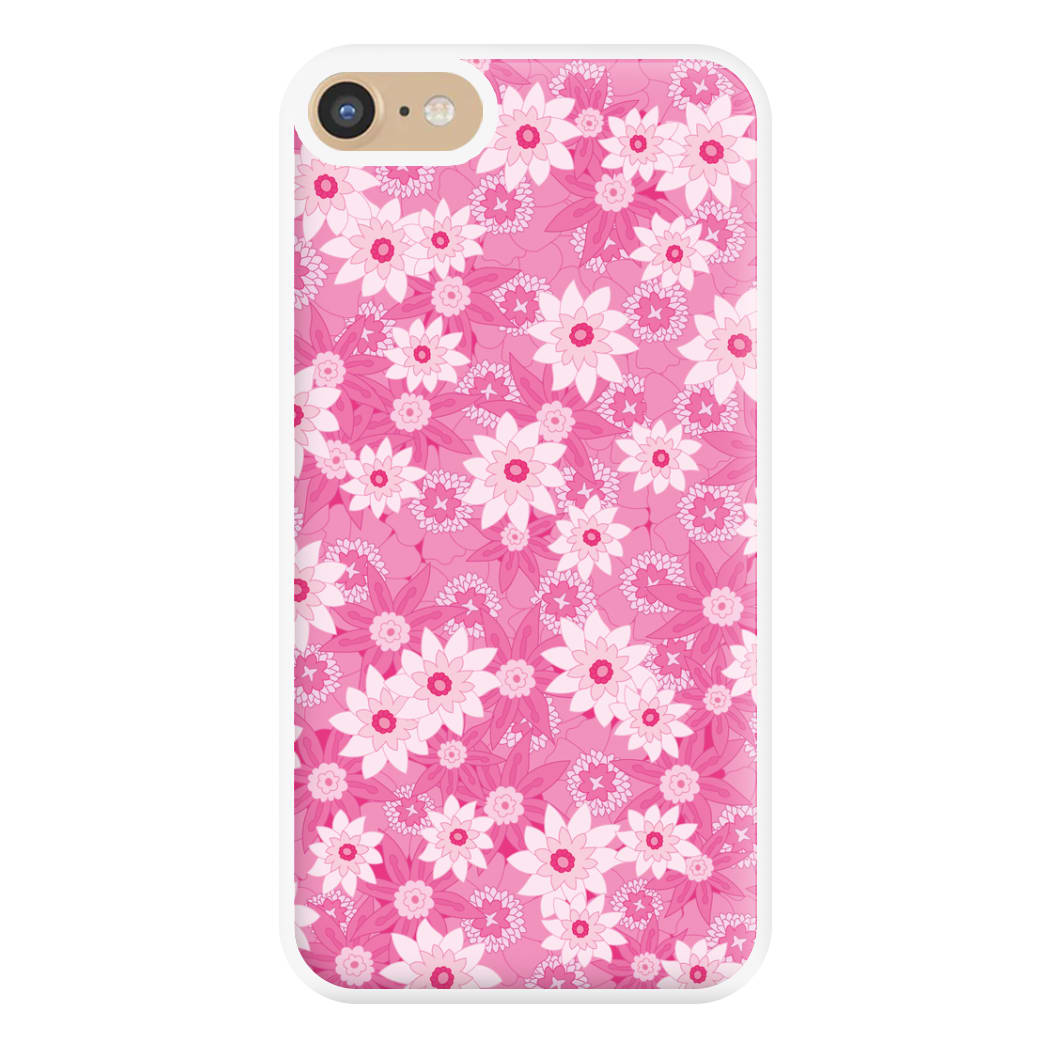 Pink Flowers - Floral Patterns Phone Case for iPhone 6 / 7 / 8 / SE