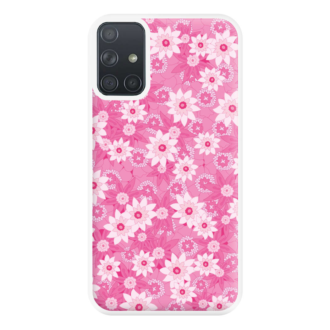 Pink Flowers - Floral Patterns Phone Case for Galaxy A71