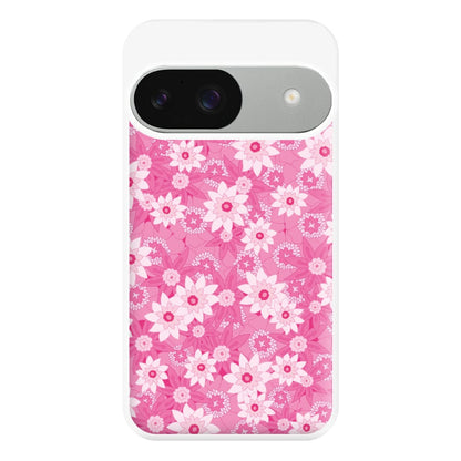 Pink Flowers - Floral Patterns Phone Case for Google Pixel 9 / 9 Pro