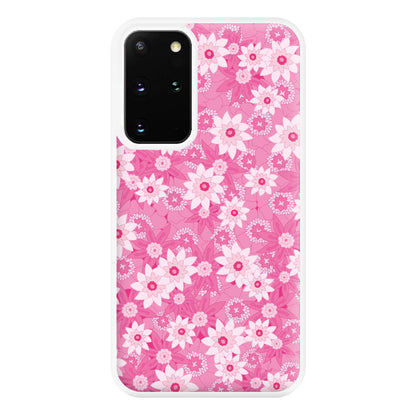 Pink Flowers - Floral Patterns Phone Case for Galaxy S20 Plus