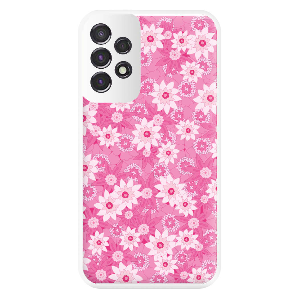 Pink Flowers - Floral Patterns Phone Case for Galaxy A53