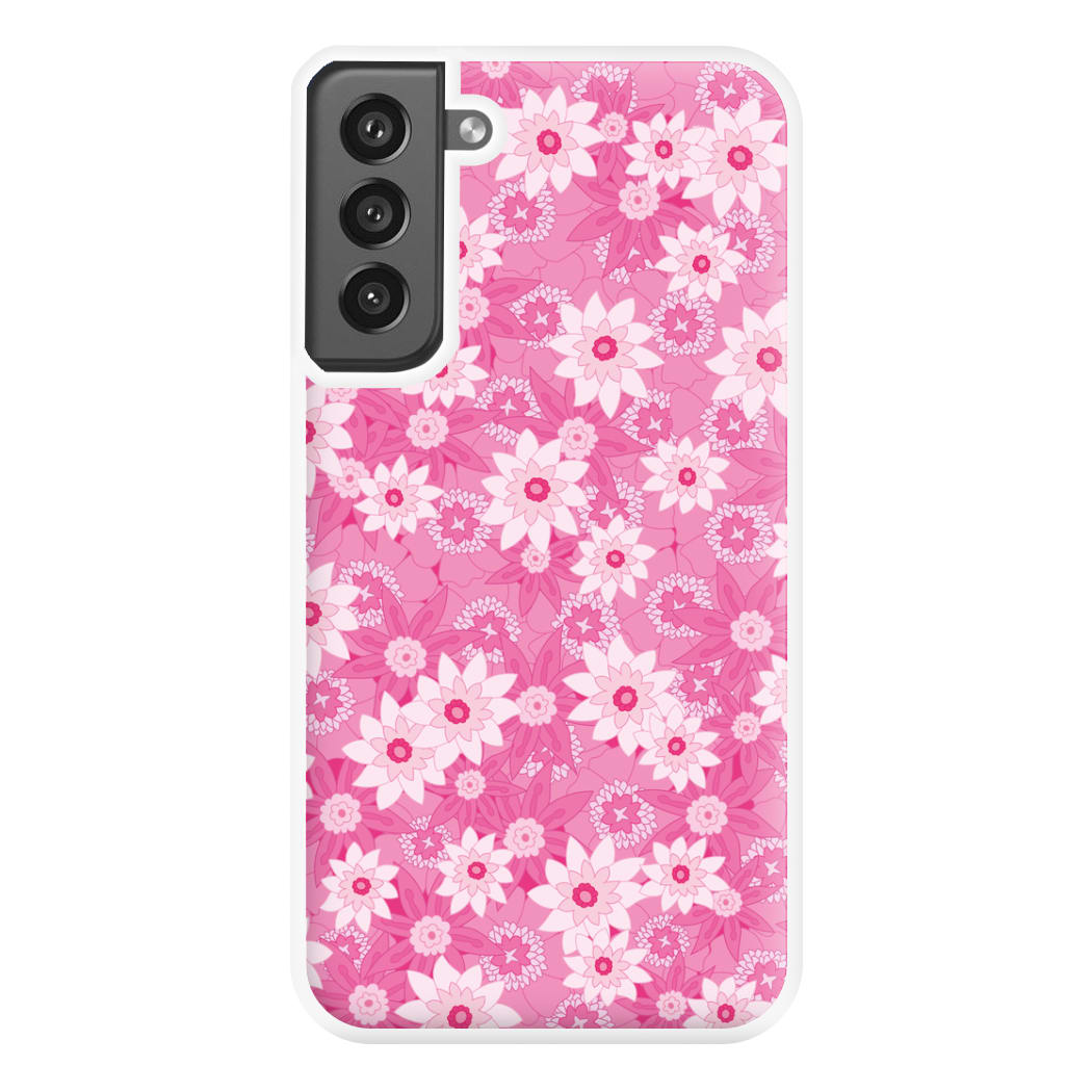 Pink Flowers - Floral Patterns Phone Case for Galaxy S21FE