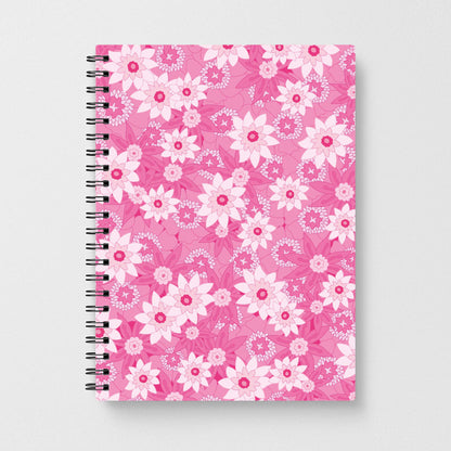 Pink Flowers - Floral Patterns Notebook