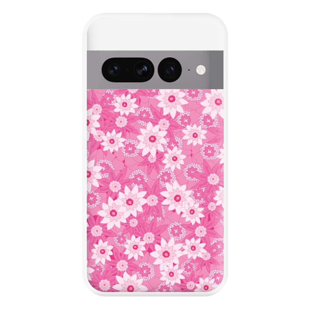 Pink Flowers - Floral Patterns Phone Case for Google Pixel 7 Pro