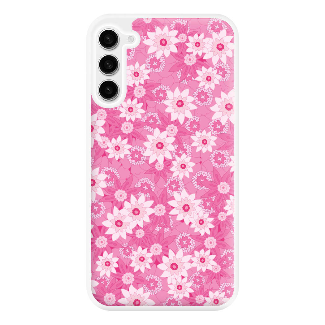 Pink Flowers - Floral Patterns Phone Case for Galaxy S23FE