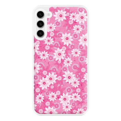 Pink Flowers - Floral Patterns Phone Case for Galaxy S23FE