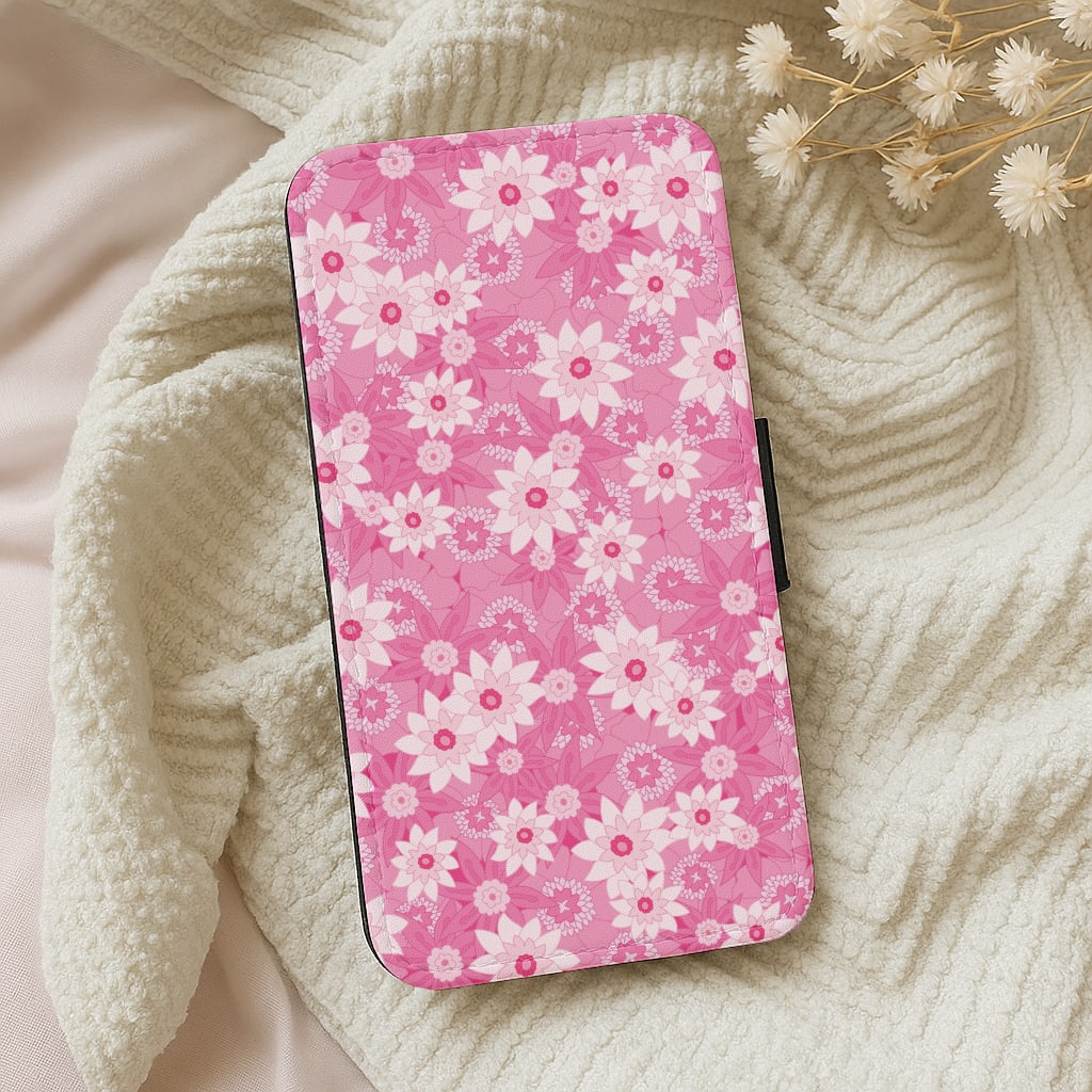 Pink Flowers - Floral Patterns Wallet Phone Case