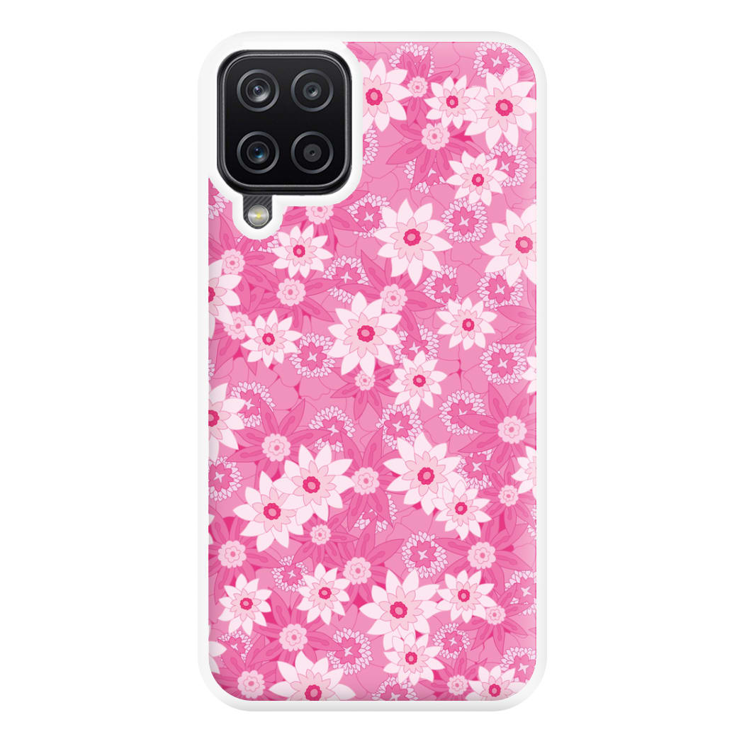 Pink Flowers - Floral Patterns Phone Case for Galaxy A12