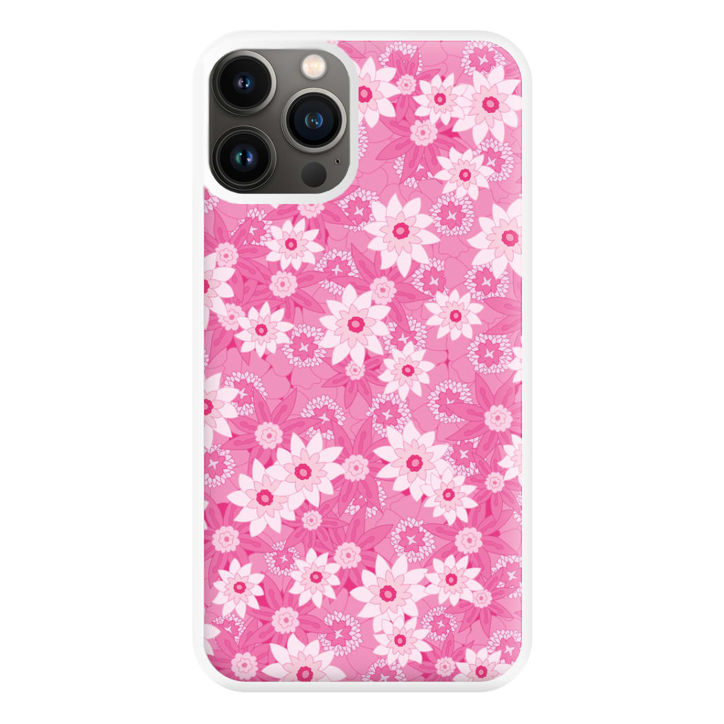 Pink Flowers - Floral Patterns Phone Case for iPhone 13 Pro Max