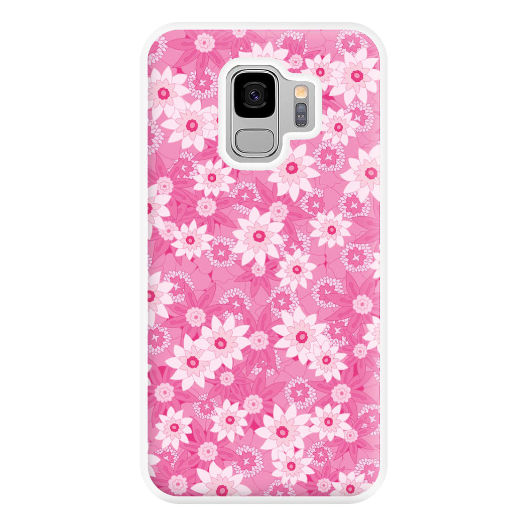 Pink Flowers - Floral Patterns Phone Case for Galaxy S9 Plus