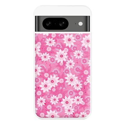 Pink Flowers - Floral Patterns Phone Case for Google Pixel 8