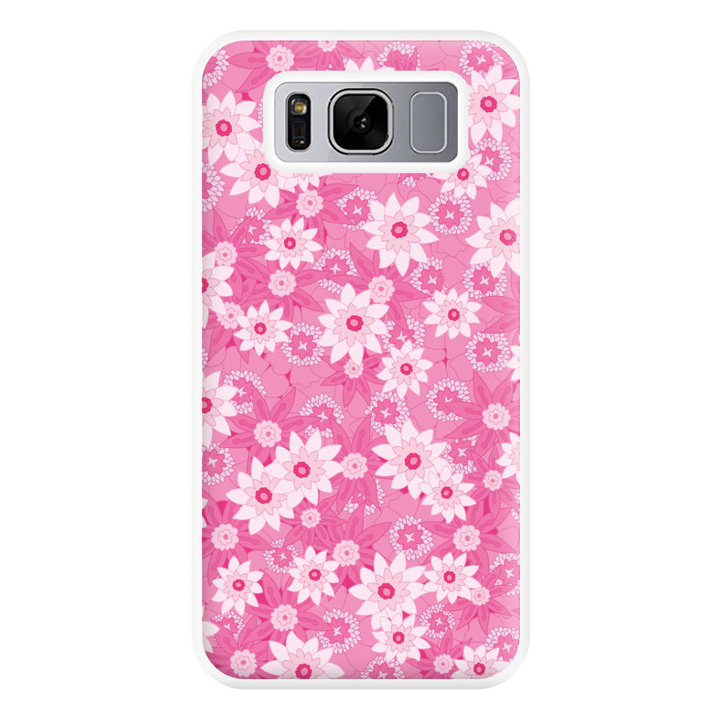 Pink Flowers - Floral Patterns Phone Case for Galaxy S8 Plus