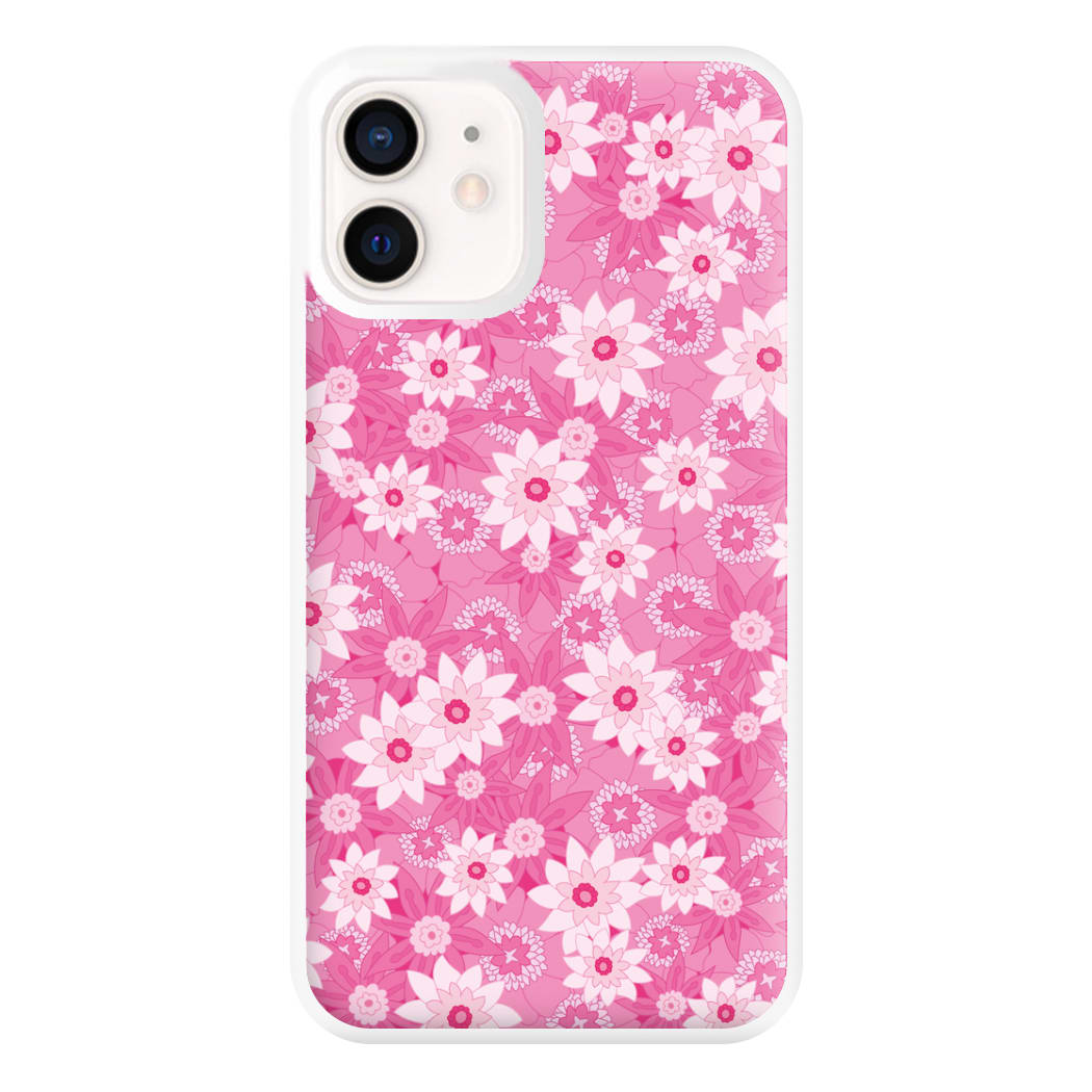 Pink Flowers - Floral Patterns Phone Case for iPhone 12 Mini