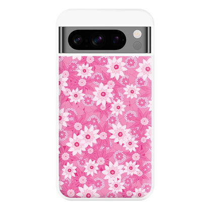 Pink Flowers - Floral Patterns Phone Case for Google Pixel 8 Pro