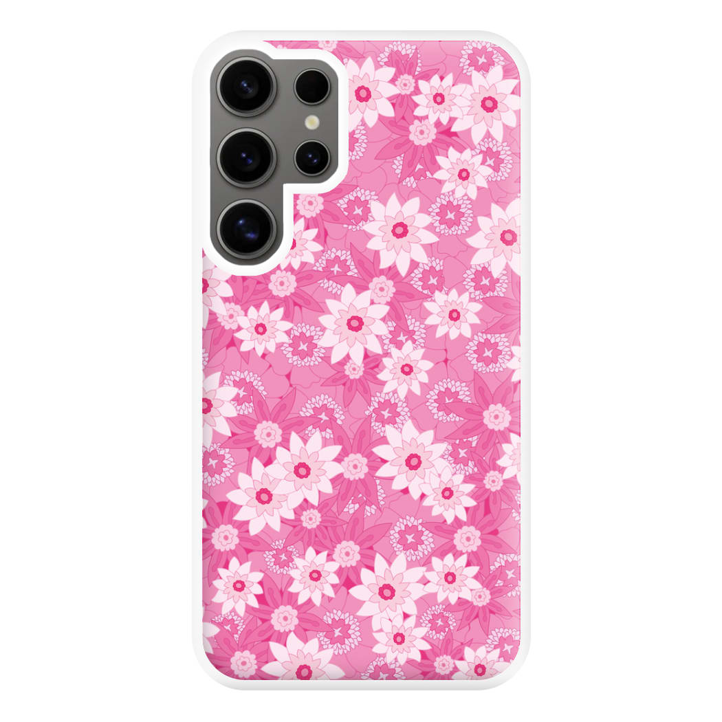 Pink Flowers - Floral Patterns Phone Case for Galaxy S24 Ultra