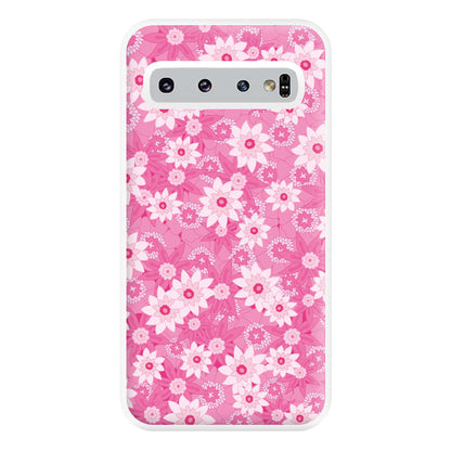 Pink Flowers - Floral Patterns Phone Case for Galaxy S10 Plus