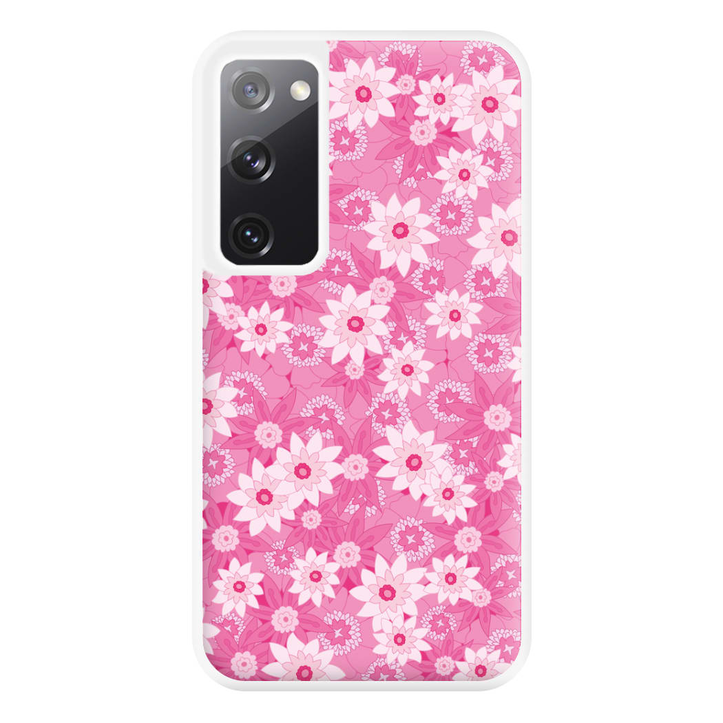 Pink Flowers - Floral Patterns Phone Case for Galaxy S20FE