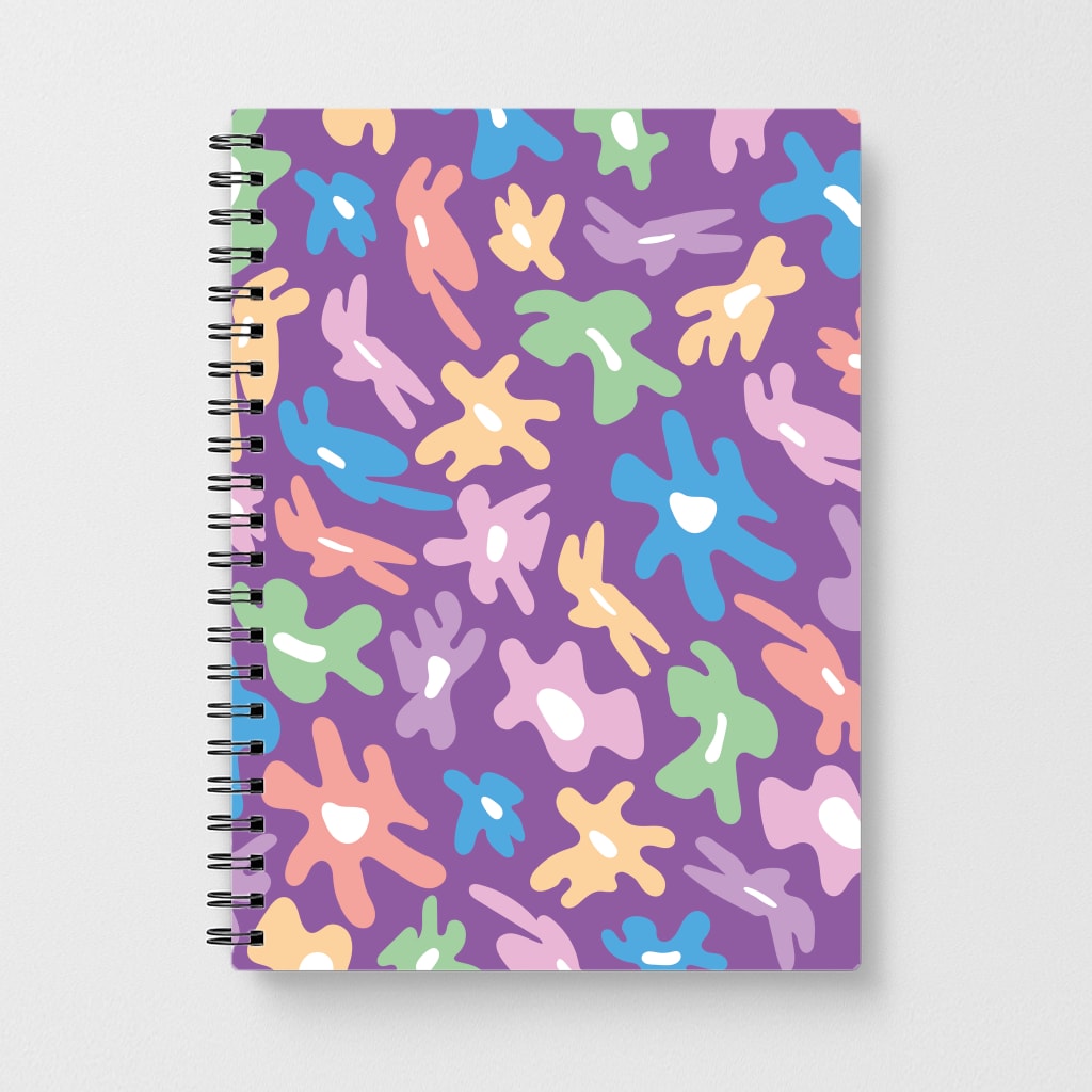 Abstract Flowers- Floral Patterns Notebook