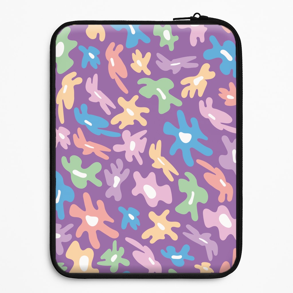 Abstract Flowers- Floral Patterns Laptop Sleeve