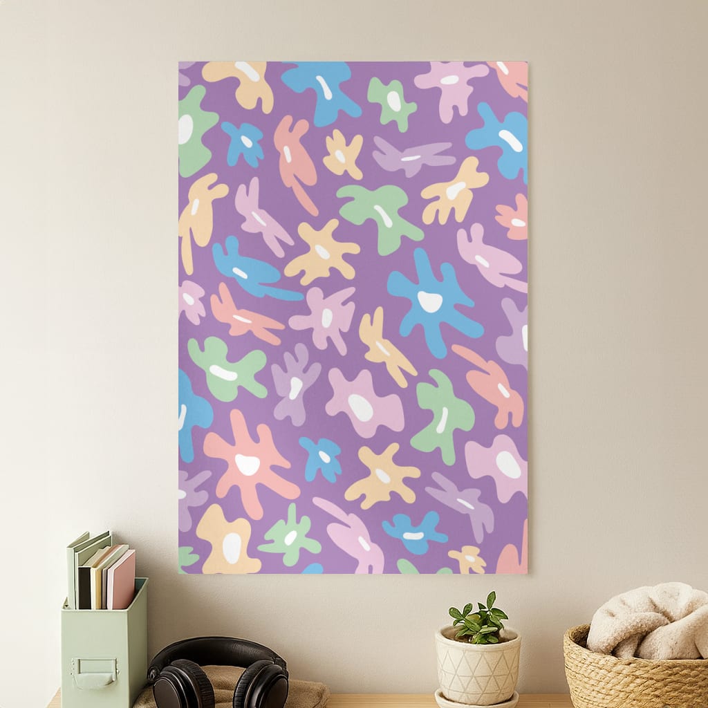 Abstract Flowers- Floral Patterns Poster