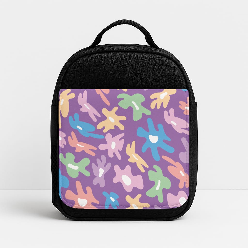 Abstract Flowers- Floral Patterns Insulated Lunchbox