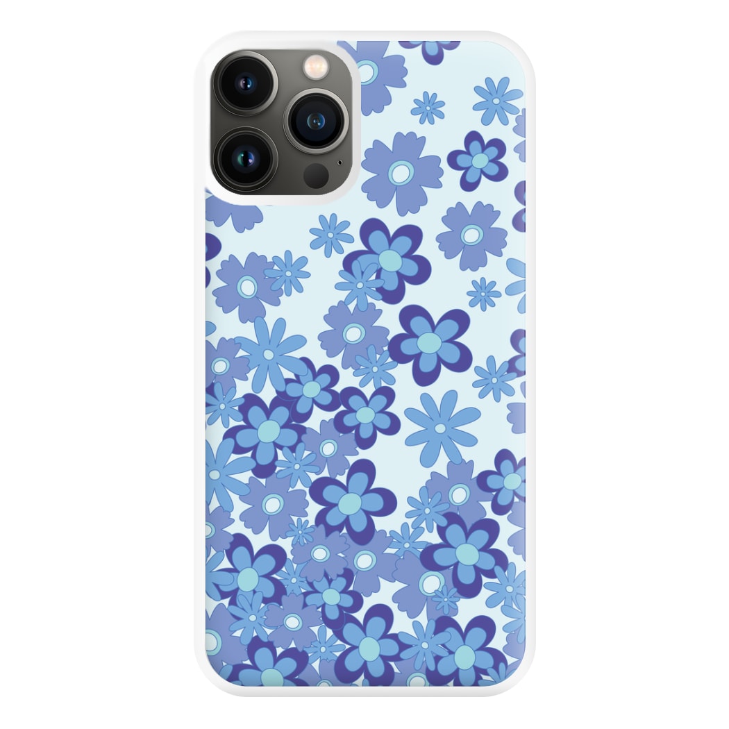 Blue Flowers - Floral Patterns Phone Case for iPhone 13 Pro Max