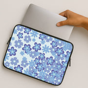 Blue Flowers - Floral Patterns Laptop Sleeve 2