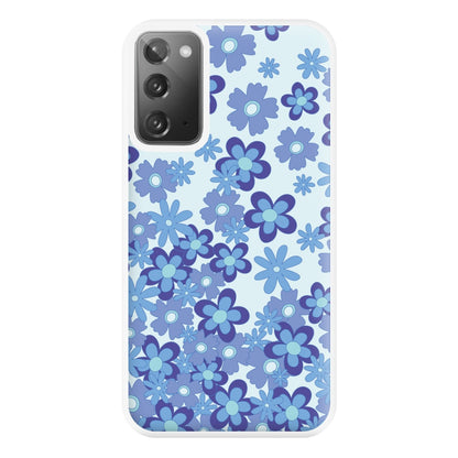 Blue Flowers - Floral Patterns Phone Case for Galaxy Note 20 Ultra