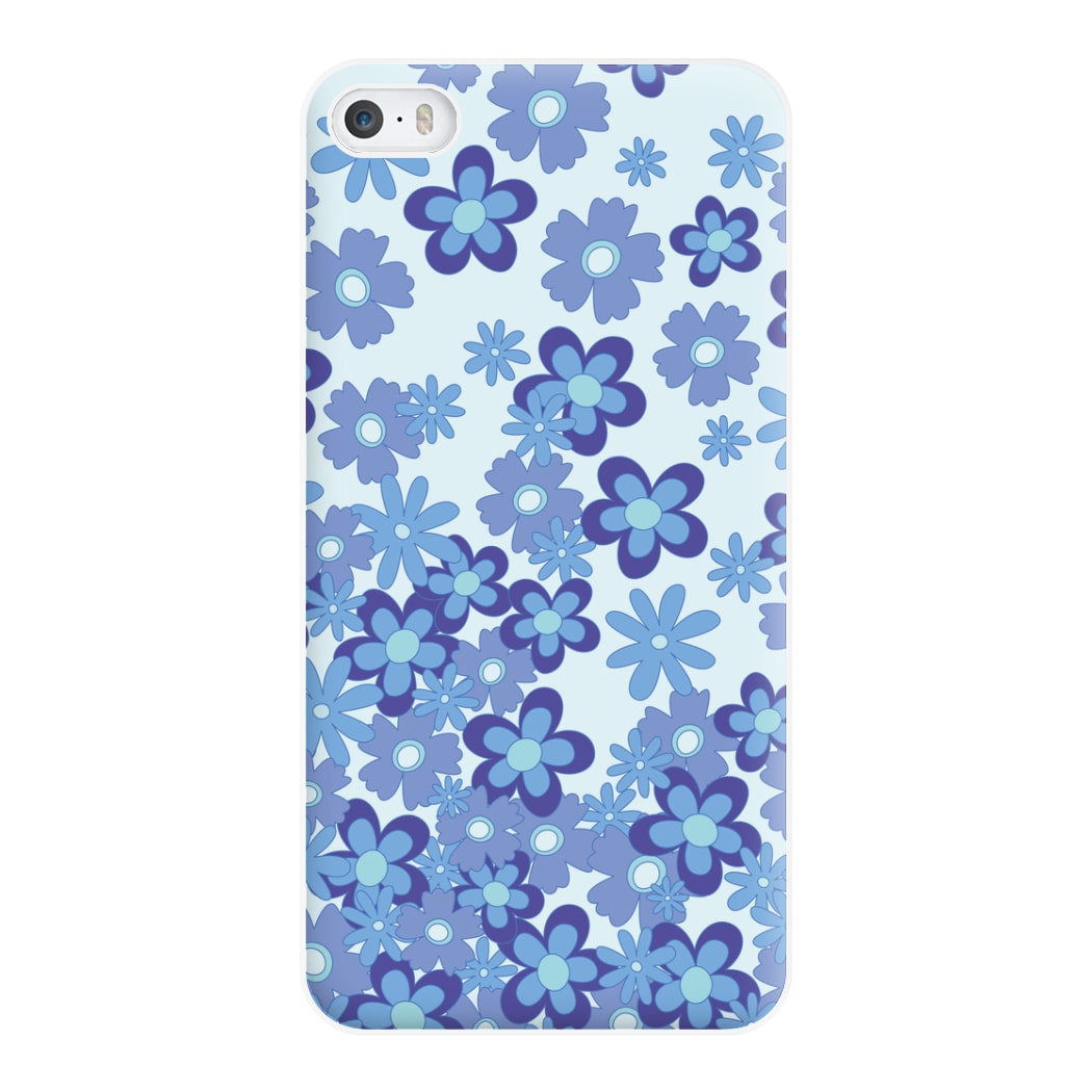 Blue Flowers - Floral Patterns Phone Case for iPhone 5 / 5s / SE 2016