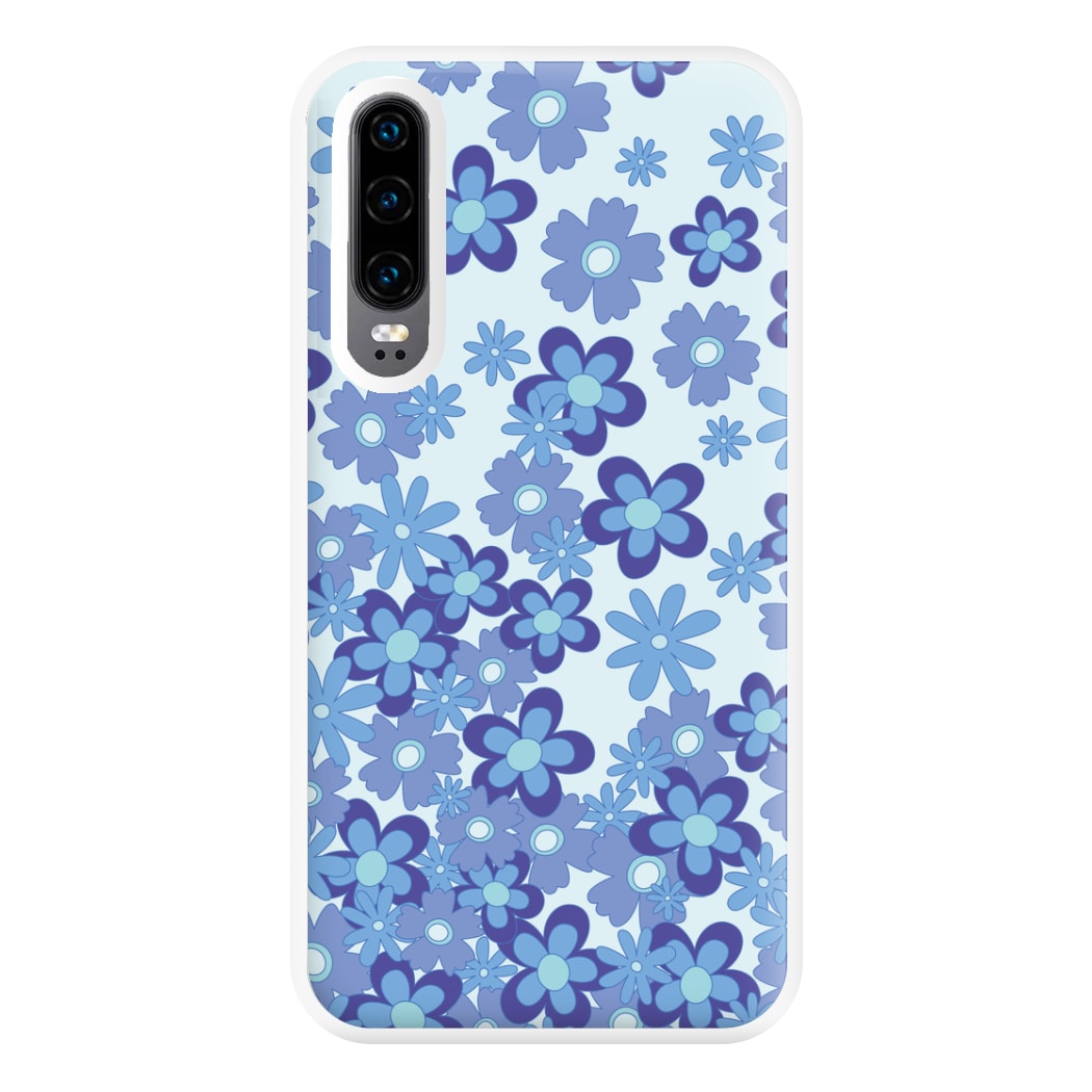 Blue Flowers - Floral Patterns Phone Case for Huawei P30