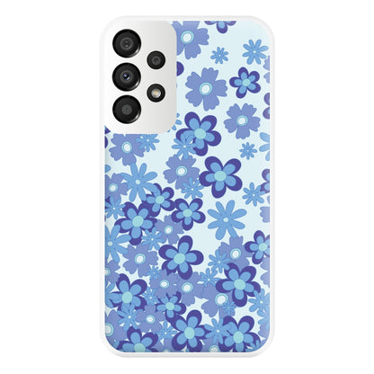 Blue Flowers - Floral Patterns Phone Case for Galaxy A33