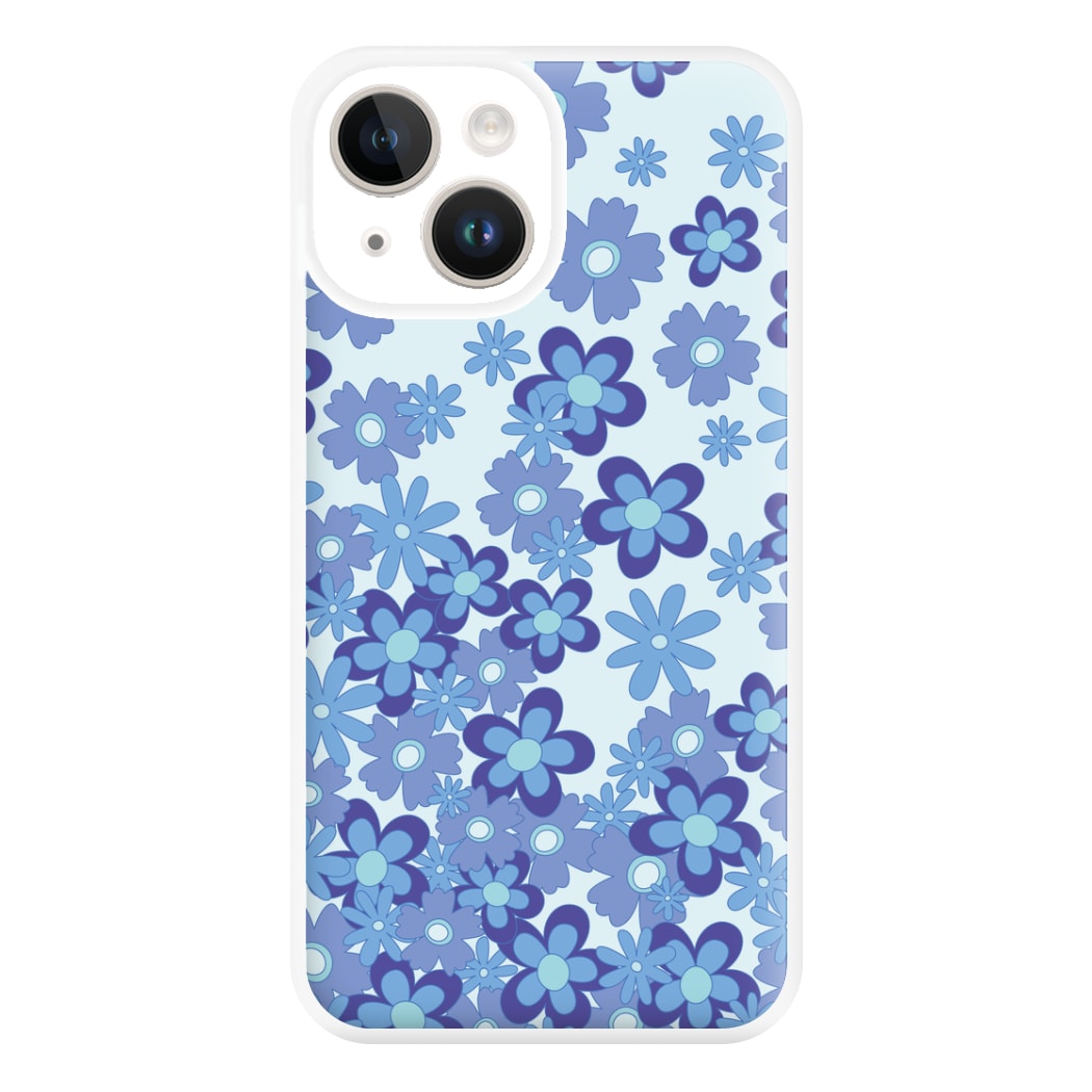 Blue Flowers - Floral Patterns Phone Case for iPhone 14