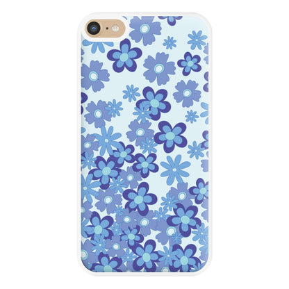 Blue Flowers - Floral Patterns Phone Case for iPhone 6 Plus / 7 Plus / 8 Plus