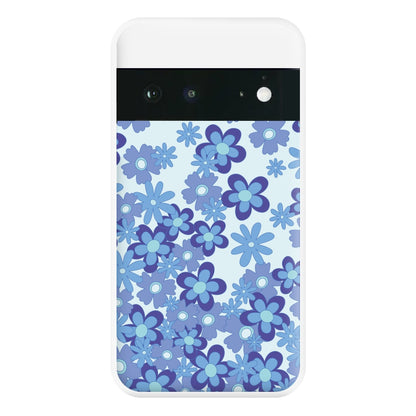 Blue Flowers - Floral Patterns Phone Case for Google Pixel 6a