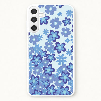 Blue Flowers - Floral Patterns Phone Case for Galaxy A17