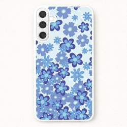 Blue Flowers - Floral Patterns Phone Case for Galaxy A57