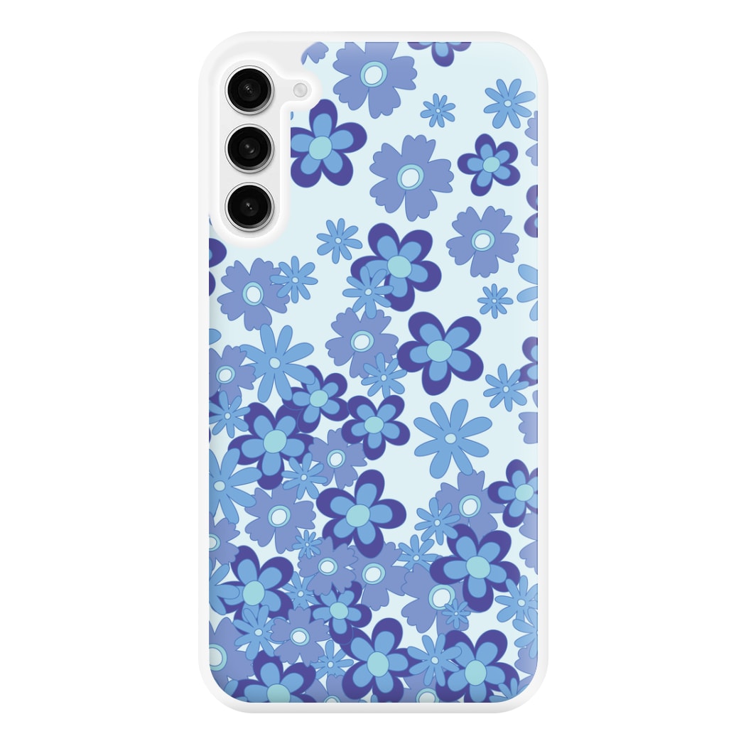 Blue Flowers - Floral Patterns Phone Case for Galaxy S23FE