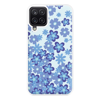 Blue Flowers - Floral Patterns Phone Case for Galaxy A12