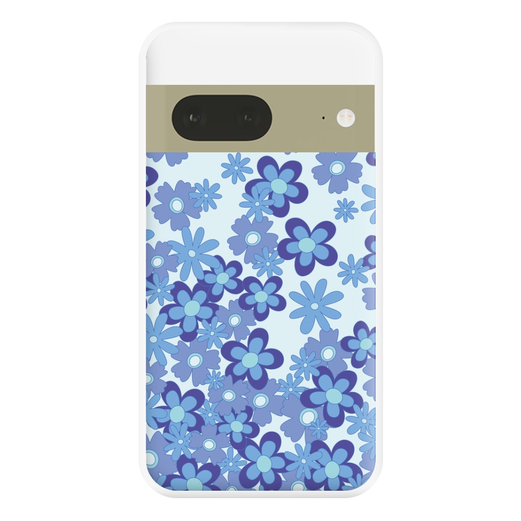 Blue Flowers - Floral Patterns Phone Case for Google Pixel 7a