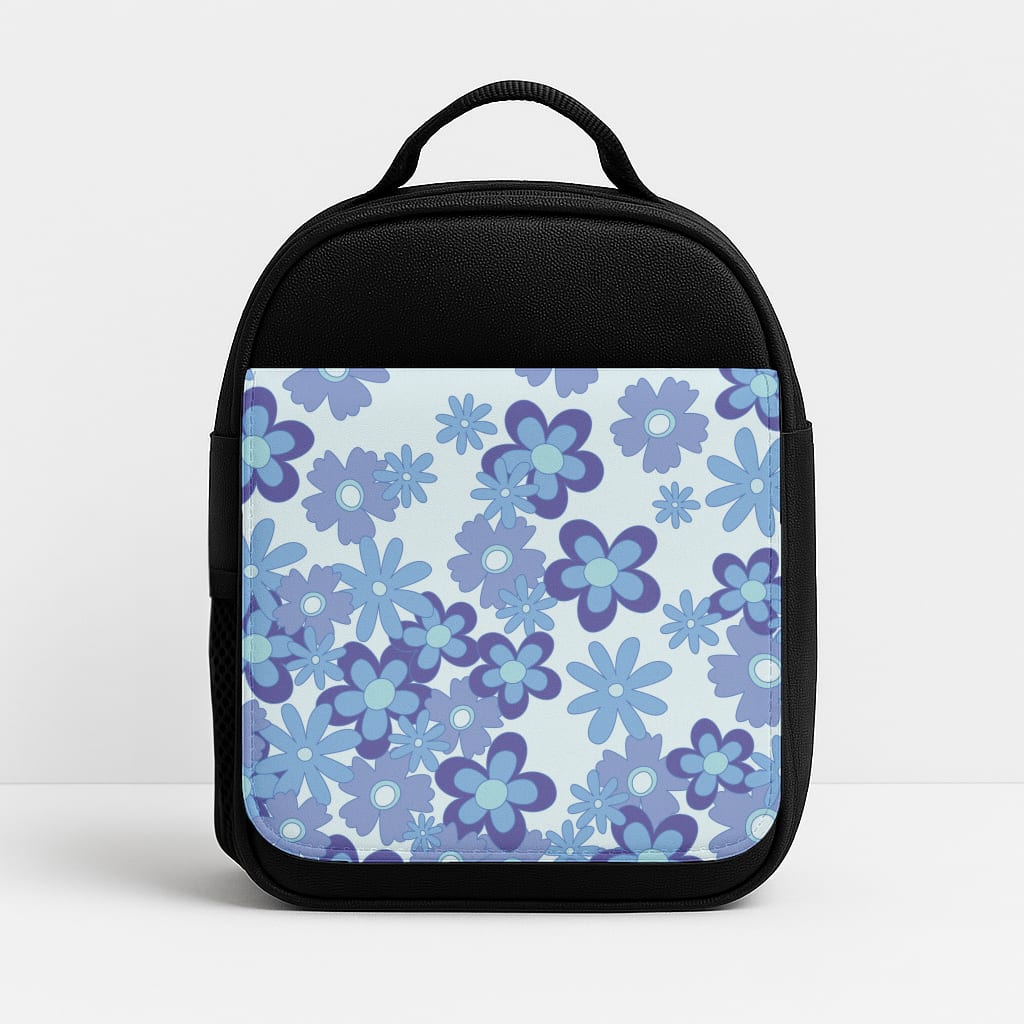Blue Flowers - Floral Patterns Insulated Lunchbox